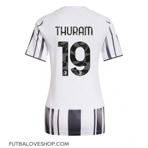 Dres Juventus Khephren Thuram #19 Domáci pre Ženy 2025-26 Krátky Rukáv